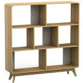 Loft 24 Cassie - Boekenkast in eikenhout MDF (126 x 122 x 29 cm)