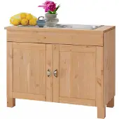 Notio Living Toscana-Wastafelkast - Grenen Gebeitst