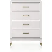 DOMUS Kast Westerleigh met 4 laden, mdf, poten van massief hout, hoogte 106 cm, breedte 76 cm