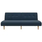 DOMUS PalmSprings-Slaapbank - 3-zits - Blauw Linnen