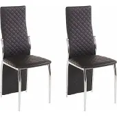 Notio Living Wilson-Eetkamerstoel 2 Pack Zwart