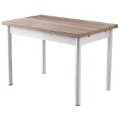Skye Decor , Polo - 1302, Eettafel, eikenhout, melamine-gecoat spaanplaat, 110 x 75 x 70 cm