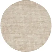 MUST Living Carpet La Belle round medium,Ø200 cm, beige, 100% viscose (Beige, 200x200 diameter: 200cm)