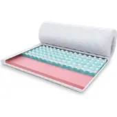 FDM MALTA MET VISCO Topmatras 160x200 cm - Hoogte 8 cm H4 - Koudschuim Topmatrassen Topper Topdekmatras - RavineBlue en Visco - - Antiallergisch