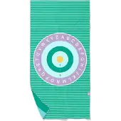 Quut Speel handdoek / Strandlaken Bullseye/Name It M - 140x70cm - Groen