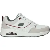 SKECHERS Sneakers laag 'Uno - Retro One' greige / groen / donkerrood / wit
