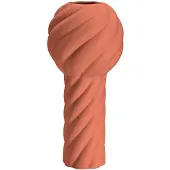 Cooee Design Twist Pillar Vaas 34 Cm Rood - Vazen Keramiek Red - TH-06-01-BR