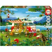 Educa - Puzzel - 1000 stukjes - Vakantie op het platte land - Legpuzzel
