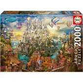 Educa - puzzel - 2000 stuks - STAD VAN DROMEN