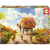 Educa - puzzel - 1000 stuks - bloemenweelde