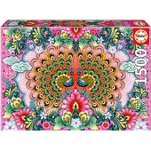 Educa - puzzel - 1500 stuks - bengaalse pauwen