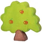 Goki Figurine - HOLZTIGER - Pommier Petit - Handgeschilderd hout - Europese productie - 4 x 2 x 3,4 cm