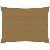 vidaXL Zonnezeil 160 g/m² 3x4 m HDPE taupe