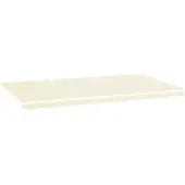 vidaXL Vervangingsdoek voor luifel 600x350 cm polyester crèmekleurig