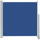 vidaXL Tuinscherm uittrekbaar 160x300 cm blauw