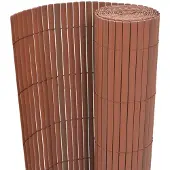 vidaXL Tuinafscheiding dubbelzijdig 90x300 cm PVC bruin