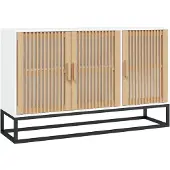 vidaXL Dressoir 105x30x65 cm bewerkt hout wit