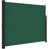 vidaXL Windscherm uittrekbaar 160x500 cm donkergroen