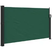 vidaXL Windscherm uittrekbaar 117x300 cm donkergroen
