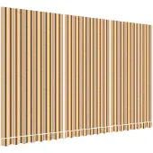 vidaXL Vervangingsdoek voor luifel 480x295 cm polyester oranje en zwart