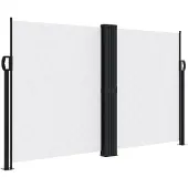 vidaXL Windscherm uittrekbaar 140x600 cm wit