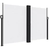 vidaXL Windscherm uittrekbaar 160x1000 cm wit