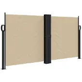 vidaXL Windscherm uittrekbaar 120x1200 cm beige