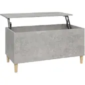 vidaXL Salontafel 90x44,5x45 cm bewerkt hout betongrijs