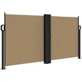 vidaXL Windscherm uittrekbaar 120x1000 cm taupe