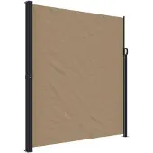 vidaXL Windscherm uittrekbaar 220x500 cm taupe