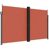 vidaXL Windscherm uittrekbaar 200x1200 cm terracottakleurig