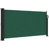 vidaXL Windscherm uittrekbaar 100x300 cm donkergroen