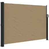 vidaXL Windscherm uittrekbaar 140x600 cm taupe