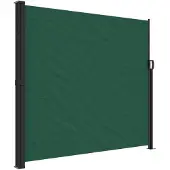 vidaXL Windscherm uittrekbaar 180x300 cm donkergroen
