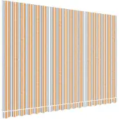 vidaXL Vervangingsdoek voor luifel 430x295 cm polyester oranje en blauw