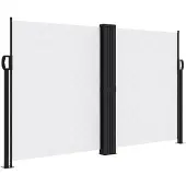 vidaXL Windscherm uittrekbaar 140x1000 cm wit