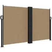 vidaXL Windscherm uittrekbaar 140x1000 cm taupe