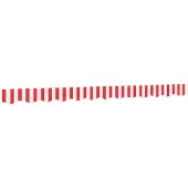 vidaXL Vervangingsdoek voor luifelrok gestreept 280x20 cm rood en wit