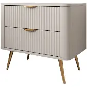 Meubella Nachtkastje Lima - Beige - 63 cm