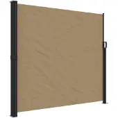 vidaXL Windscherm uittrekbaar 180x300 cm taupe