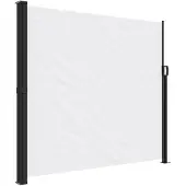 vidaXL Windscherm uittrekbaar 180x300 cm wit