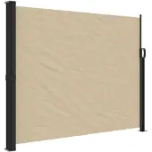 vidaXL Windscherm uittrekbaar 160x600 cm beige