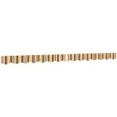 vidaXL Vervangingsdoek voor luifelrok gestreept 330x20 cm geel en grijs