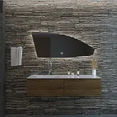 Gliss Design Badkamerspiegel tartaros 140x50 cm led-verlichting