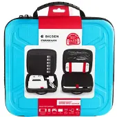 BigBen Interactive Nintendo Switch opbergkoffer, harde schaal, voor Nintendo Switch inclusief dockingstation: blauw