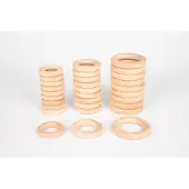 TickiT houten ringen 7cm (10 stuks)