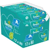 Pampers - Fresh Clean - Billendoekjes - 960 doekjes - 12 x 80