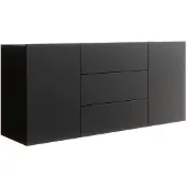 Meubella | Dressoir mat zwart hangend 140x35x60