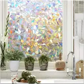 Homewell HR++ Raamfolie Regenboog effect 3D - Warmtewerend & Zonwerend - Statisch - Regenboogfolie Anti inkijk 60x200