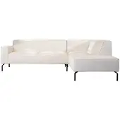 Livin24 Hoekbank Kansas stof gemêleerd beige rechts